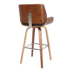 Tyler 26 in. Brown Swivel Bar Stool by Armen Living -Armen Living Online Shop brown walnut armen living bar stools lctybabrwa26 1f 1000
