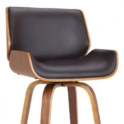 Tyler 26 in. Brown Swivel Bar Stool by Armen Living -Armen Living Online Shop brown walnut armen living bar stools lctybabrwa26 44 1000