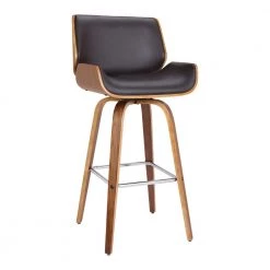 Tyler 26 in. Brown Swivel Bar Stool by Armen Living
