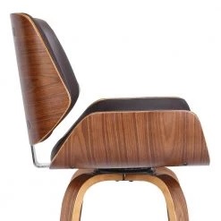 Tyler 26 in. Brown Swivel Bar Stool by Armen Living -Armen Living Online Shop brown walnut armen living bar stools lctybabrwa26 fa 1000