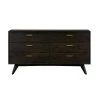 Baly 6-Drawer Acacia Mid-Century Dresser by Armen Living -Armen Living Online Shop brushed brown grey armen living dressers lclfdrbr 64 1000