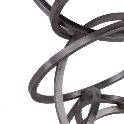 Medley Contemporary 30 in. Bar Height Bar Stool in Brushed Stainless Steel and Grey Faux Leather by Armen Living -Armen Living Online Shop brushed stainless steel armen living bar stools lcmybabsgr30 44 1000