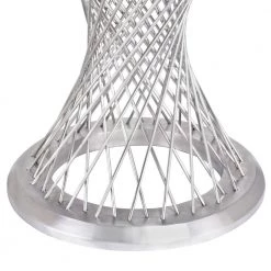 Calypso Glass Dining Table by Armen Living -Armen Living Online Shop brushed stainless steel armen living kitchen dining tables lccpdibabs 4f 1000