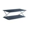 Westlake Black Veneer Coffee Table with Brushed Stainless Steel Frame by Armen Living -Armen Living Online Shop brushed stainless steel black armen living coffee tables lcpdcoblbs 64 1000
