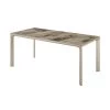 Otello 35 in. Champagne Silver Ceramic and Metal Rectangular Dining Room Table by Armen Living -Armen Living Online Shop champagne silver armen living kitchen dining tables lcotdigr 64 1000