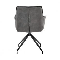 Noah Dining Room Accent Chair in Charcoal Fabric and Brushed Stainless Steel by Armen Living 12 Noah Dining Room Accent Chair in Charcoal Fabric and Brushed Stainless Steel by Armen Living -Armen Living Online Shop charcoal black armen living dining chairs lcnhchcha 44 1000