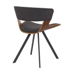 Ulric Walnut Wood and Charcoal Fabric Modern Dining Room Accent Chair by Armen Living 10 Ulric Walnut Wood and Charcoal Fabric Modern Dining Room Accent Chair by Armen Living -Armen Living Online Shop charcoal walnut armen living dining chairs lculsiwach 1f 1000