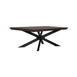 Pirate 56 in. Coffee Bean/Black Large Rectangle Wood Coffee Table by Armen Living