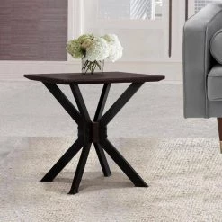 Pirate Acacia Modern End Table by Armen Living -Armen Living Online Shop coffee bean brush natural black armen living end side tables lcpilaac 31 1000