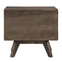 Astoria 2-Drawer Dark Brown Solid Oak Nightstand 22 in. x 24 in. x 16 in. by Armen Living -Armen Living Online Shop dark brown armen living nightstands lcahladg 66 1000