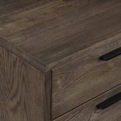 Astoria 2-Drawer Dark Brown Solid Oak Nightstand 22 in. x 24 in. x 16 in. by Armen Living -Armen Living Online Shop dark brown armen living nightstands lcahladg fa 1000