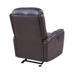 Wolfe Dark Brown Genuine Leather Contemporary Recliner by Armen Living -Armen Living Online Shop dark brown armen living recliners lcwo1br 1f 1000