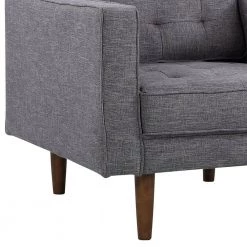 Element Dark Gray Linen and Walnut Legs Mid-Century Modern Accent Chair in by Armen Living -Armen Living Online Shop dark gray armen living accent chairs lcel1dg 44 1000