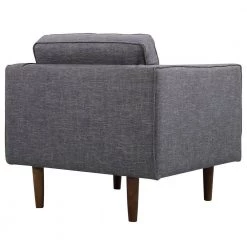 Element Dark Gray Linen and Walnut Legs Mid-Century Modern Accent Chair in by Armen Living -Armen Living Online Shop dark gray armen living accent chairs lcel1dg 4f 1000