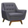 Janson Dark Grey Fabric Sofa Chair by Armen Living