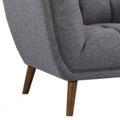 Phantom Mid-Century Modern Sofa Chair in Dark Gray Linen and Walnut Legs by Armen Living -Armen Living Online Shop dark gray armen living accent chairs lcph1dg 44 1000