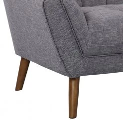 Cobra Mid-Century Modern Loveseat in Dark Gray Linen and Walnut Legs by Armen Living 14 Cobra Mid-Century Modern Loveseat in Dark Gray Linen and Walnut Legs by Armen Living -Armen Living Online Shop dark gray armen living loveseats lcco2dg 44 1000