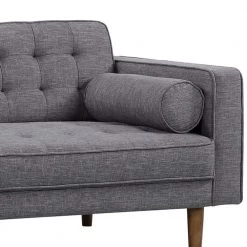 Element 67 in. Dark Gray Linen 2-Seater Loveseat with Tapered Wood Legs by Armen Living -Armen Living Online Shop dark gray armen living loveseats lcel2dg 1f 1000