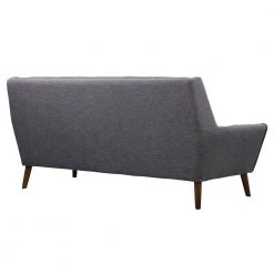 Cobra Mid-Century Modern Dark Gray Linen and Walnut Legs Sofa by Armen Living -Armen Living Online Shop dark gray armen living sofas couches lcco3dg 4f 1000