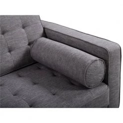 Element Mid-Century Modern Dark Gray Linen and Walnut Legs Sofa by Armen Living -Armen Living Online Shop dark gray armen living sofas couches lcel3dg 1f 1000