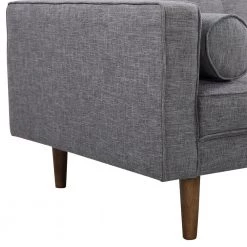 Element Mid-Century Modern Dark Gray Linen and Walnut Legs Sofa by Armen Living -Armen Living Online Shop dark gray armen living sofas couches lcel3dg 44 1000