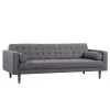 Element Mid-Century Modern Dark Gray Linen and Walnut Legs Sofa by Armen Living -Armen Living Online Shop dark gray armen living sofas couches lcel3dg 64 1000