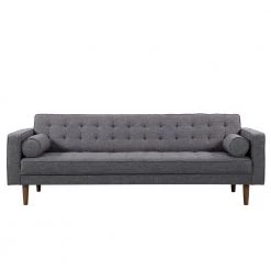 Element Mid-Century Modern Dark Gray Linen and Walnut Legs Sofa by Armen Living -Armen Living Online Shop dark gray armen living sofas couches lcel3dg c3 1000