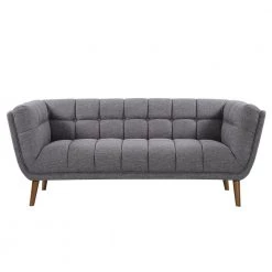 Phantom Mid-Century Modern Dark Gray Linen and Walnut Legs Sofa by Armen Living -Armen Living Online Shop dark gray armen living sofas couches lcph3dg c3 1000