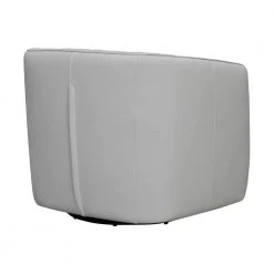 Aries Dove Gray Leather Swivel Barrel Chair by Armen Living -Armen Living Online Shop dove gray armen living accent chairs lcarchdv c3 1000