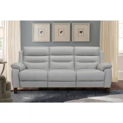 Hayward 82 in. Dove Gray Leather Power Reclining Sofa by Armen Living -Armen Living Online Shop dove gray armen living sofas couches lcha3dv 31 1000