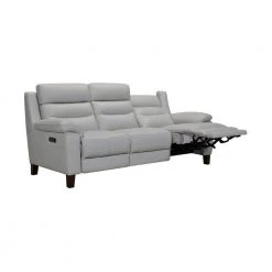 Hayward 82 in. Dove Gray Leather Power Reclining Sofa by Armen Living -Armen Living Online Shop dove gray armen living sofas couches lcha3dv 4f 1000