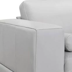 Wynne 93.8 in. Dove Gray Leather 3-Seater Lawson Sofa with Wood Legs by Armen Living 13 Wynne 93.8 in. Dove Gray Leather 3-Seater Lawson Sofa with Wood Legs by Armen Living -Armen Living Online Shop dove grey armen living sofas couches lcwy3dv 1f 1000