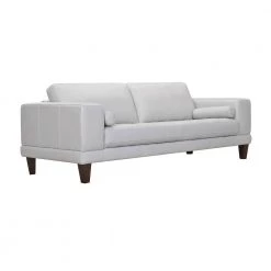 Wynne 93.8 in. Dove Gray Leather 3-Seater Lawson Sofa with Wood Legs by Armen Living 12 Wynne 93.8 in. Dove Gray Leather 3-Seater Lawson Sofa with Wood Legs by Armen Living -Armen Living Online Shop dove grey armen living sofas couches lcwy3dv c3 1000
