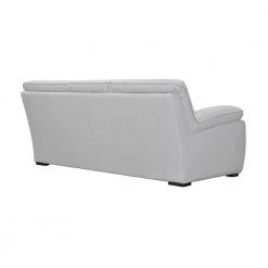 Zanna 91.4 in. DOVE GREY Leather 3-Seater Camelback Sofa with Wood Legs by Armen Living -Armen Living Online Shop dove grey armen living sofas couches lcza3dv 4f 1000