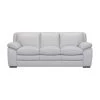Zanna 91.4 in. DOVE GREY Leather 3-Seater Camelback Sofa with Wood Legs by Armen Living -Armen Living Online Shop dove grey armen living sofas couches lcza3dv 64 1000