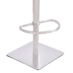 Crystal Bar Stool in Brushed Steel with Grey Fabric upholstery and Walnut Back by Armen Living -Armen Living Online Shop gray and brushed steel armen living bar stools lccrbagrf 1f 1000