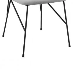 Alice Gray Velvet and Black Metal Dining Chairs (Set of 2) by Armen Living -Armen Living Online Shop gray armen living dining chairs lcalsiblgr fa 1000