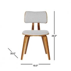 Jaguar 29 in. Gray Fabric and Walnut Wood Finish Mid-Century Dining Chair by Armen Living 12 Jaguar 29 in. Gray Fabric and Walnut Wood Finish Mid-Century Dining Chair by Armen Living -Armen Living Online Shop gray armen living dining chairs lcjasiwagray 40 1000