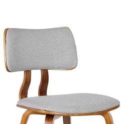 Jaguar 29 in. Gray Fabric and Walnut Wood Finish Mid-Century Dining Chair by Armen Living 16 Jaguar 29 in. Gray Fabric and Walnut Wood Finish Mid-Century Dining Chair by Armen Living -Armen Living Online Shop gray armen living dining chairs lcjasiwagray fa 1000