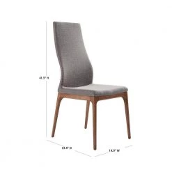 Parker Gray Fabric Dining Chair - Set of 2 by Armen Living 14 Parker Gray Fabric Dining Chair - Set of 2 by Armen Living -Armen Living Online Shop gray armen living dining chairs lcpksigr 40 1000