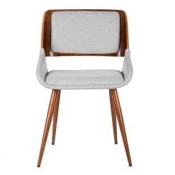 Panda 31 in. Gray Fabric and Walnut Wood Finish Mid-Century Dining Chair by Armen Living 15 Panda 31 in. Gray Fabric and Walnut Wood Finish Mid-Century Dining Chair by Armen Living -Armen Living Online Shop gray armen living dining chairs lcpnsiwagray c3 1000