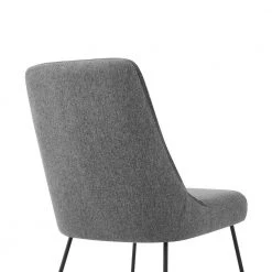 Quartz Gray Fabric and Metal Dining Room Side Chairs (Set of 2) by Armen Living -Armen Living Online Shop gray armen living dining chairs lcqrsigr 44 1000