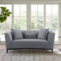 Melange 72" W Gray Velvet 2 Seater Loveseats by Armen Living 17 Melange 72" W Gray Velvet 2 Seater Loveseats by Armen Living -Armen Living Online Shop gray armen living loveseats lcmg2grey 31 1000