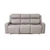 Claude 83 in. W Square Arm Leather Contemporary Curved Sofa in Grey by Armen Living -Armen Living Online Shop gray armen living sofas couches lccl3gr 64 1000