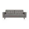 Daeson 86 in. Mid-Century Modern Gray Leather Square Arm Sofa by Armen Living -Armen Living Online Shop gray armen living sofas couches lcda3gr 64 1000
