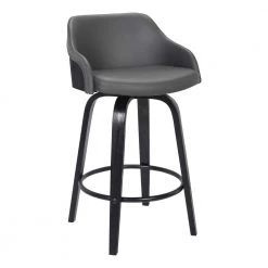 Alec 35 in. Grey Bar Stool by Armen Living