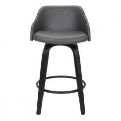 Alec 35 in. Grey Bar Stool by Armen Living 13 Alec 35 in. Grey Bar Stool by Armen Living -Armen Living Online Shop gray black armen living bar stools lcaebablgr26 c3 1000