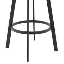 Scranton Slate Grey Swivel Modern Metal and Faux Leather Bar and Counter Stool by Armen Living -Armen Living Online Shop gray black armen living bar stools lccpbablsg30 fa 1000