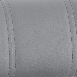 Michele Contemporary Swivel Bar Stool in Matte Black and Grey Faux Leather by Armen Living -Armen Living Online Shop gray black armen living bar stools lcmiswbambgr fa 1000