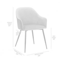 Pixie Dark Grey and Black Fabric Dining Room Chair with Black Metal Legs by Armen Living 14 Pixie Dark Grey and Black Fabric Dining Room Chair with Black Metal Legs by Armen Living -Armen Living Online Shop gray black armen living dining chairs lcpxchgr 40 1000